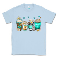 Dusty Blue daisy coffee cups Classic Tee - Zillion Design Studio