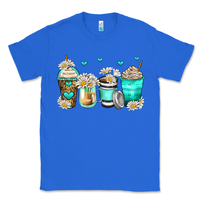Daisy Coffee Cups Classic Tee by Zillion Design Studio | Teevron