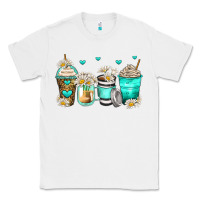 White daisy coffee cups Classic Tee - Zillion Design Studio