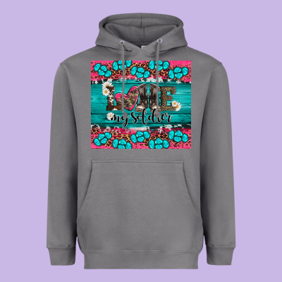 Armed Forces Day Love My Soldier Heavyweight Hoodie Designed By Artiststas