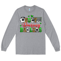 Heather Grey busy raising ballers soccer Long Sleeve Tee - Zillion Design Studio