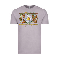 Vintage Zinc With God all things are possible with daisy Vintage Tee - texasbilliewilder