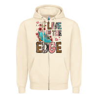 Sandshell live on the edge ice skating Zipper Hoodie - FaDigitalArtStudio