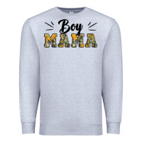 Heather Grey boy mama camouflage pattern mother's day Premium Sweatshirt - Artiststas