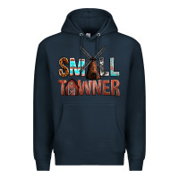 Navy small towner Premium Hoodie - NancyCooperArtShop