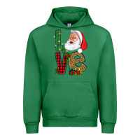 Emerald Love With Santa Portrait Urban Hoodie - BundleAndBundleShop