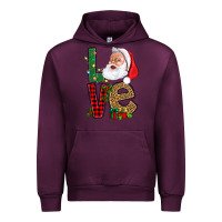 Love With Santa Portrait Urban Hoodie | Teevron