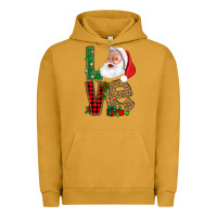 Pigment Peanut Butter Love With Santa Portrait Urban Hoodie - BundleAndBundleShop