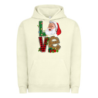 Pigment Pistachio Love With Santa Portrait Urban Hoodie - BundleAndBundleShop