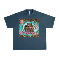 Midnight Navy Mama bear haunting fish floral Urban Heavy Tee - RanaPortraitStore