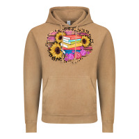 Vintage Camel books sunflower back to school background Vintage Hoodie - AdoDesignShop