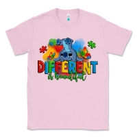 Bubblegum Pink different is beautiful autism stitch Classic Tee - Zillion Design Studio