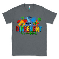 Charcoal Heather different is beautiful autism stitch Classic Tee - Zillion Design Studio