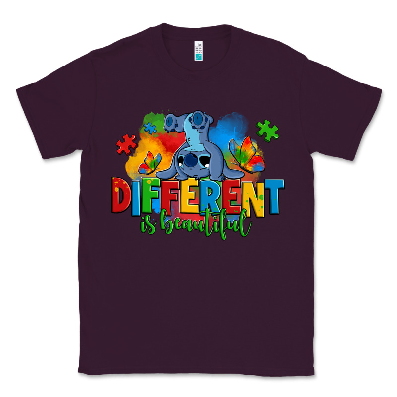Different Is Beautiful Autism Stitch Classic Tee by Zillion Design Studio | Teevron