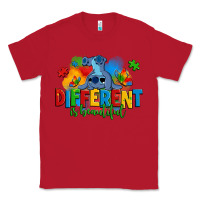 Red different is beautiful autism stitch Classic Tee - Zillion Design Studio