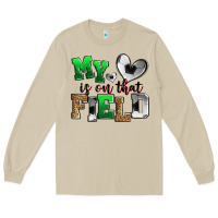 Mushroom my heart is on that field soccer Long Sleeve Tee - Zillion Design Studio