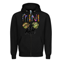 Black mini of both Zipper Hoodie - CowhideDigitalArt