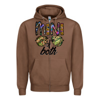 Chestnut mini of both Zipper Hoodie - CowhideDigitalArt