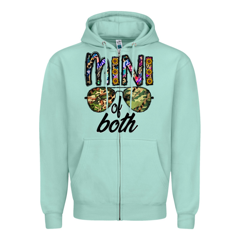 Mini Of Both Zipper Hoodie by CowhideDigitalArt | Teevron
