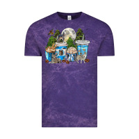 Cloud Purple Wolf coffee cups Vintage Tee - texasbilliewilder
