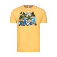 Vintage Mustard Wolf coffee cups Vintage Tee - texasbilliewilder
