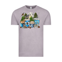 Vintage Zinc Wolf coffee cups Vintage Tee - texasbilliewilder