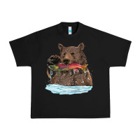 Black mama bear haunting fish Urban Heavy Tee - RanaPortraitStore