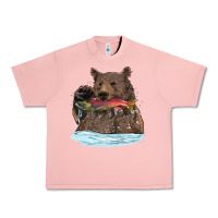 Salmon mama bear haunting fish Urban Heavy Tee - RanaPortraitStore