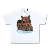 White mama bear haunting fish Urban Heavy Tee - RanaPortraitStore