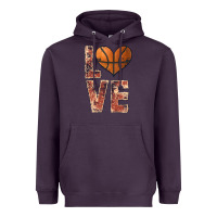 Plum basketball love Heavyweight Hoodie - JahusDesignShop