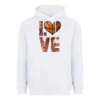 White basketball love Heavyweight Hoodie - JahusDesignShop
