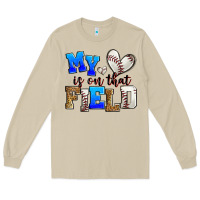 Mushroom my heart is on that field baseball Long Sleeve Tee - Zillion Design Studio