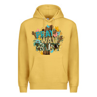 Antique Gold pray wait trust crosses christian Premium Hoodie - NancyCooperArtShop