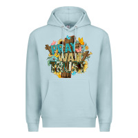 Blue Mist pray wait trust crosses christian Premium Hoodie - NancyCooperArtShop