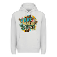Dove Grey pray wait trust crosses christian Premium Hoodie - NancyCooperArtShop