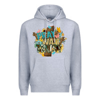 Heather Grey pray wait trust crosses christian Premium Hoodie - NancyCooperArtShop