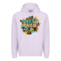 Lilac pray wait trust crosses christian Premium Hoodie - NancyCooperArtShop