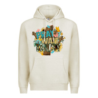Oatmeal Heather pray wait trust crosses christian Premium Hoodie - NancyCooperArtShop
