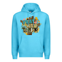Ocean Blue pray wait trust crosses christian Premium Hoodie - NancyCooperArtShop