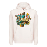 Pale Pink pray wait trust crosses christian Premium Hoodie - NancyCooperArtShop