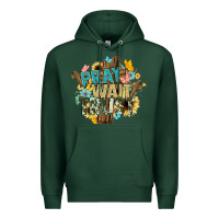 Sports Green pray wait trust crosses christian Premium Hoodie - NancyCooperArtShop