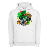 Pigment Lunar Rock St. Patrick Cow Clover Urban Hoodie - BundleAndBundleShop