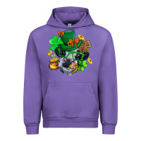 Tulip St. Patrick Cow Clover Urban Hoodie - BundleAndBundleShop