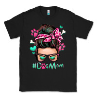 Black dog mom messy bun Classic Tee - Zillion Design Studio