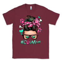 Burgundy dog mom messy bun Classic Tee - Zillion Design Studio