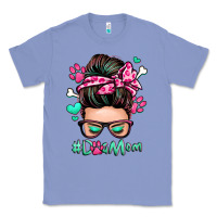 Colony Blue dog mom messy bun Classic Tee - Zillion Design Studio