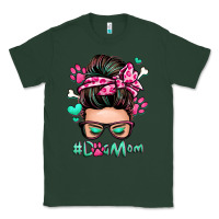 Sports Green dog mom messy bun Classic Tee - Zillion Design Studio