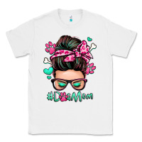 White dog mom messy bun Classic Tee - Zillion Design Studio