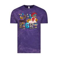 Cloud Purple Y'all ain't right crazy Vintage Tee - texasbilliewilder