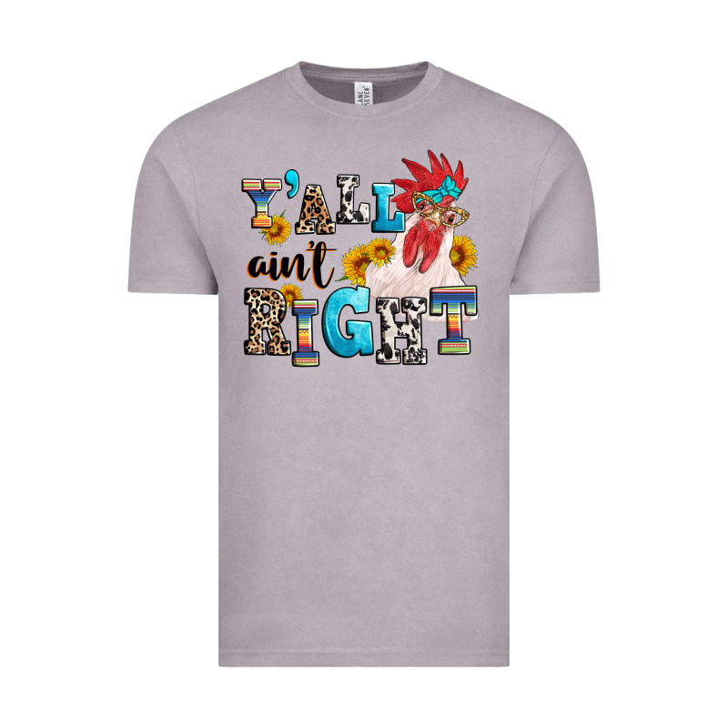 Y'all Ain't Right Crazy Vintage Tee by texasbilliewilder | Teevron